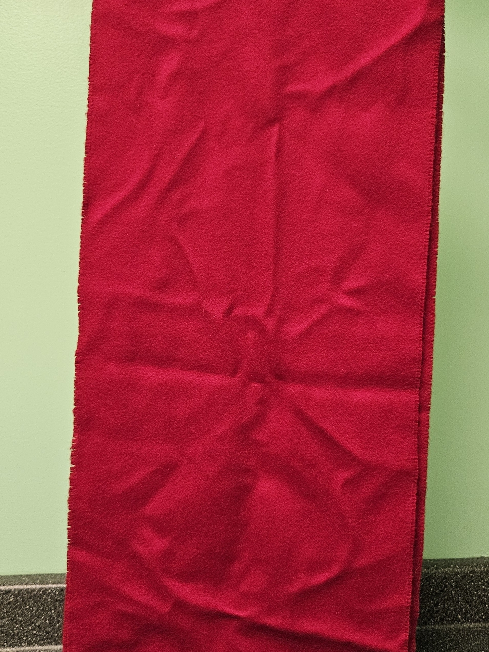 Cashmere Red Scarf - Picture 3 of 3